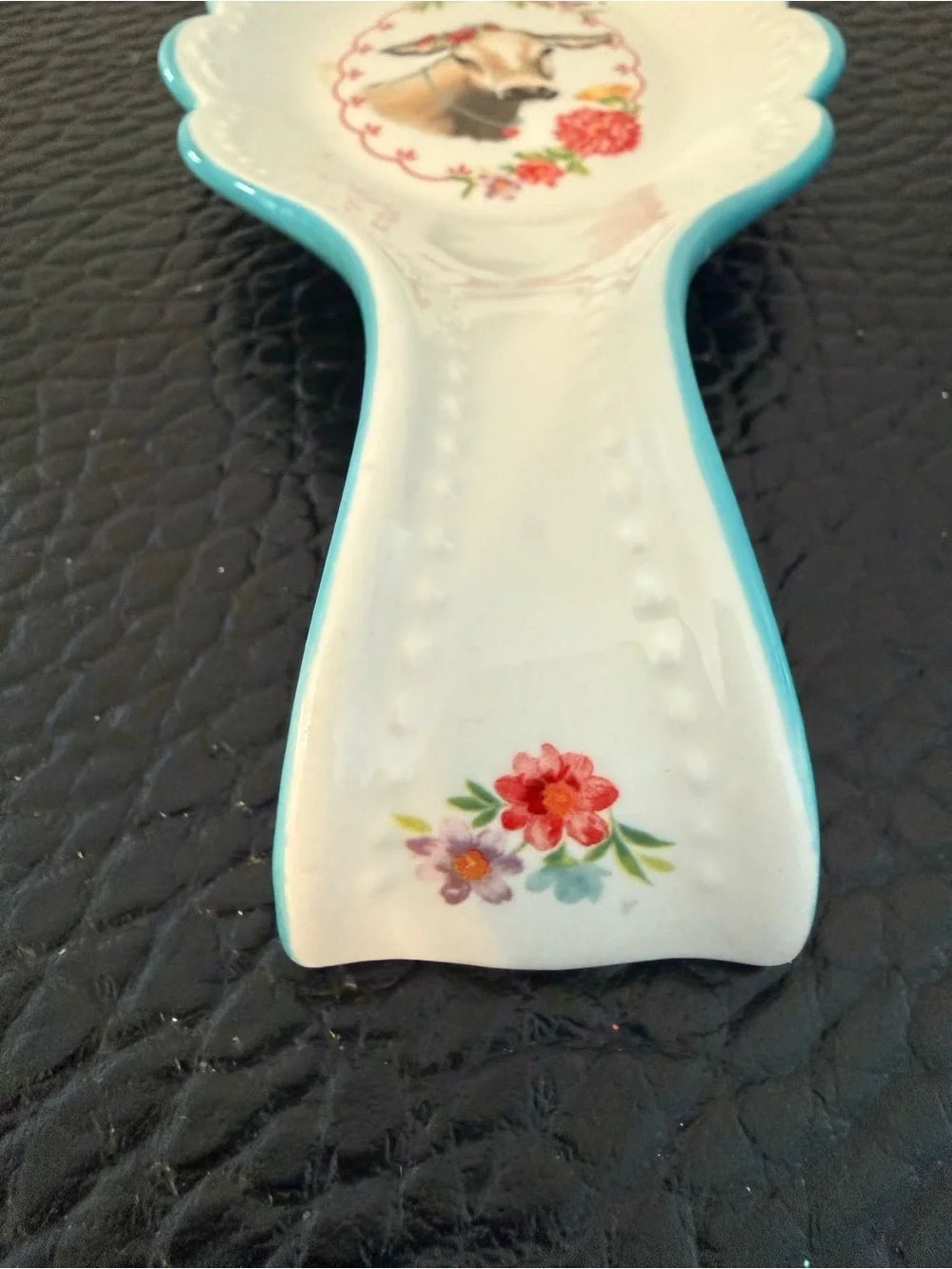 The Pioneer Woman Ceramic Spoon Rest Farmhouse 9.5” Cow